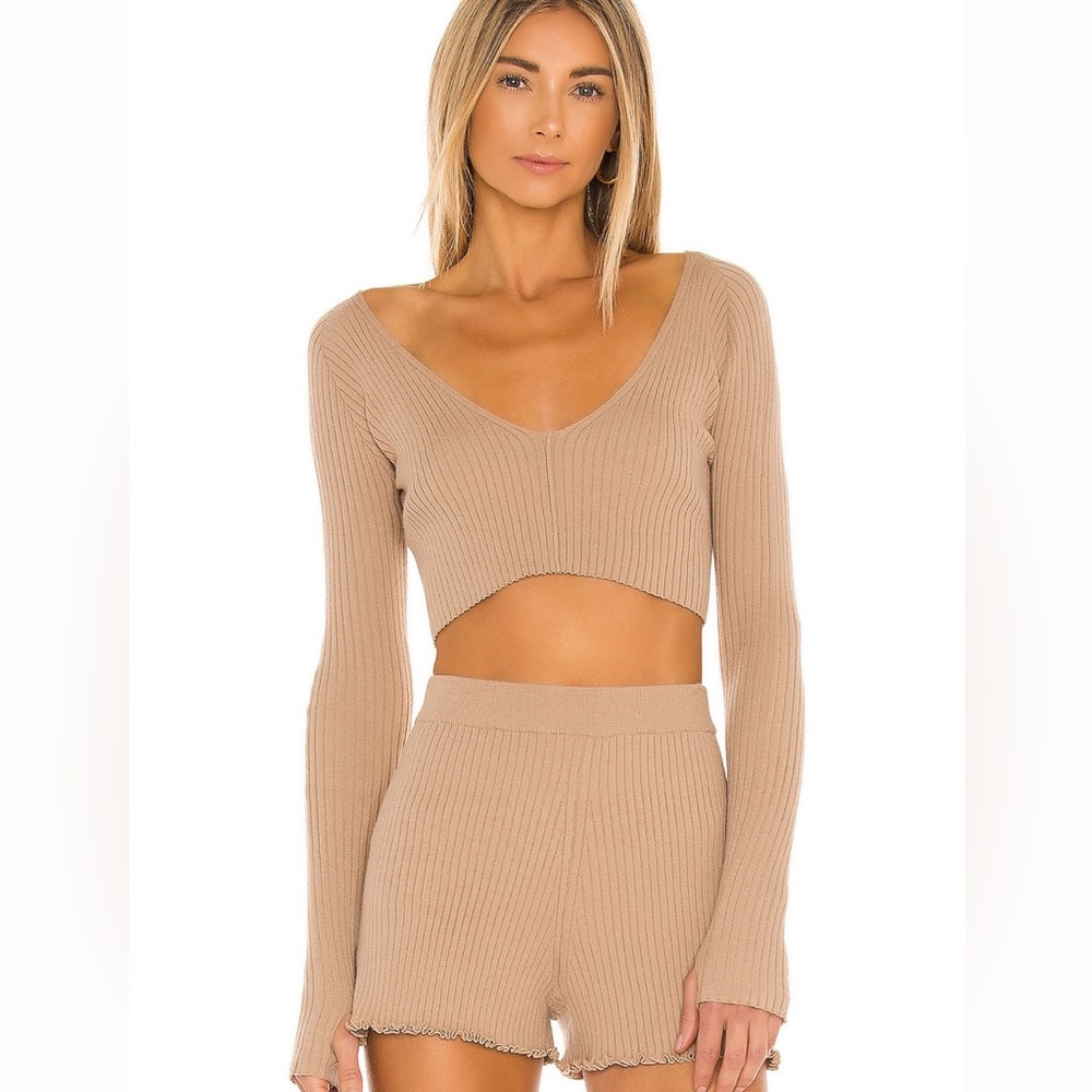 Majorelle Noelle Cropped Sweater